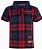CAMISA POLO INFANTIL VERMELHA XADREZ ( 8-10 anos ) - Imagem 1