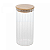 Porta Mantimento de Vidro Borossilicato com Tampa em Bambu 800ml - Imagem 2