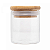 Kit 6 Porta Mantimento de Vidro Borossilicato com Tampa de Bambu 60ml - Imagem 2