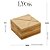 Saleiro Quadrado de Bambu com Tampa 13cm x 13cm x 7cm - Imagem 5