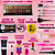 Maleta de Maquiagem Com base Ruby Rose linda Completa Mulher - Imagem 3