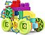 Blocos De Montar Colorido Imagiblocos I 30 peças Dismat Mk402 - Imagem 1