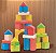 Brinquedo Para Montar Blokitos De Madeira MDF 26 Peças - Imagem 3