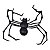Inseto De Brinquedo Aranha Viúva Negra 20cm Terror Halloween - Imagem 1