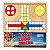 Jogo Dama Ludo E Trilha Caixa Mdf Pais E Filhos - Imagem 1