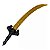 Espada Pirata 55cm do Caribe Cimitarra Preta E Dourada - Imagem 1