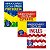 Kit 3 Minidicionário Escolar Português + Inglês + Espanhol - Imagem 1