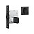 Fechadura Stam Trinco Rolete Classic 1005 Externa com Roseta Quadrada Antique E-Coat - Imagem 1