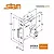 Fechadura Stam Trinco Rolete Classic 1005 Externa Roseta Quadrada Cromado - Imagem 4