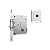 Fechadura Stam Trinco Rolete Classic 1005 Tetra Externa Roseta Quadrada Cromado - Imagem 1