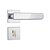 Fechadura Stam Banheiro 823/21 Cromado Roseta Quadrada Inox - Imagem 1