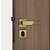 Fechadura Stam Externa 803/21 Roseta Quadrada Oxidado E-Coat - Imagem 3