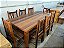 Mesa de Jantar em Madeira de Demolição com 8 Cadeiras 2,00m x 1,00m - Imagem 1