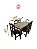 Mesa de Jantar em Angelim Pedra com 6 Cadeiras 1,60m x 80cm - Imagem 8
