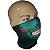 Balaclava Caveira touca ninja bandana multifuncional UV50+ - Imagem 2