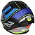 Capacete MT Helmets Stinger 2 Poun B6 Mate fechado reforçado preto e azul - Imagem 5
