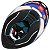 Capacete MT Helmets Stinger 2 Zivze E7 Gloss Pearl fechado reforçado branco e azul - Imagem 3