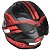 Capacete MT Helmets Stinger 2 Templo B5 fechado reforçado preto e vermelho - Imagem 5