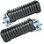 Par de pedaleira traseira completa NXR125 NXR150 NXR160 Bros XR250 Tornado XR200 XRE300 NX400 Falcon - Imagem 1