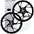 Par de rodas de alumínio liga leve freio a disco CG150 CG160 Fan Titan ESD EX 2014 diante rolamentos pé de galinha Scud - Imagem 1