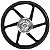 Par de rodas de alumínio liga leve adaptável freio a disco CG125 Fan 2009 a 2018 com rolamentos Scud - Imagem 4
