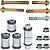 Kit bucha eixo quadro elástico balança completo pro link NX150 NX200 XR200 XLR125 com rolamentos retentor e parafusos - Imagem 1