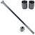 Eixo kit quadro elástico balança completo C100 Biz 1998 a 2005 com porca e buchas - Imagem 1