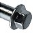 Eixo parafuso da roda traseira YBR125 Factor 2000 a 2016 com porca - Imagem 5