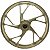 Par de rodas de alumínio liga leve freio a disco CG150 CG160 Fan Titan ESD EX 2014 em diante rolamentos pé de galinha - Imagem 2