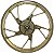 Par de rodas de alumínio liga leve freio a disco CG150 CG160 Fan Titan ESD EX 2014 em diante rolamentos pé de galinha - Imagem 3