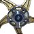 Par de rodas de alumínio liga leve freio a disco CG150 Fan Titan ESD EX 2004 a 2013 com rolamentos pé de galinha dourado - Imagem 7