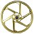 Par de rodas de alumínio liga leve freio a disco C100 Biz Biz100 Biz110 Biz125 com rolamento dourado - Imagem 3