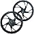 Par de rodas de alumínio liga leve freio a disco CG150 Fan Titan ESD EX 2004 a 2013 com rolamentos modelo pé de galinha - Imagem 1