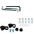 Retrovisor espelho moto modelo Rizoma Piramide CNC Honda Yamaha CG125 CG150 CG160 CB250 CB300 Twister YBR XTZ Par - Imagem 4