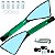 Retrovisor espelho moto modelo Rizoma Piramide CNC Honda Yamaha CG125 CG150 CG160 CB250 CB300 Twister YBR XTZ Par - Imagem 1