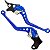 Manete de freio embreagem esportivo a disco NXR125 NXR150 NXR160 Bros XRE300 Falcon Tornado Sahara NX150 NX200 XR200 par - Imagem 7