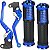 Manete de freio embreagem esportivo a tambor YBR125 Factor 2000 a 2016 com manopla par - Imagem 5