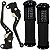 Manete de freio embreagem esportivo a tambor YBR125 Factor 2000 a 2016 com manopla par - Imagem 3