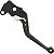 Manete de freio embreagem esportivo a tambor YBR125 Factor 2000 a 2016 manopla retrovisor rizoma par - Imagem 9