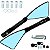 Manete de freio embreagem esportivo a tambor YBR125 Factor 2000 a 2016 manopla retrovisor rizoma par - Imagem 2