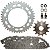 Kit relação transmissão tração XTZ250 Lander 2009 em diante XTZ250 Tenere 2011 em diante XTZ250X Motard com retentor - Imagem 1
