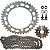 Kit relação transmissão tração NX400 Falcon 1999 a 2015 com retentor - Imagem 1