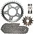 Kit relação transmissão tração CBX250 Twister 2001 a 2008 com retentor - Imagem 1