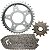 Kit relação transmissão tração CB300 CB300R 2009 a 2015 com retentor - Imagem 2