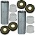 Kit bucha quadro elástico balança CG125 CG150 CG160 Fan Titan Start Sport CBX150 CBX200 Strada com retentor - Imagem 1