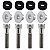Kit 4 coxim parafusos inox buchas fixação paralama dianteiro CG125 CG150 CG160 Fan Titan CBX250 CB250F Twister CB300 - Imagem 1