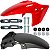 Paralama dianteiro A+B CB250 CB250F Twister 2017 vermelho com parafusos e suporte - Imagem 1