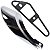 Protetor escape escapamento traseiro NXR125 NXR150 Bros 2003 a 2008 cromado com suporte - Imagem 1