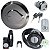 Kit conjunto travas chave ignição CG125 Titan ES KS 2000 a 2001 contato tampa tanque lateral capacete guidão 5 peças - Imagem 1