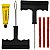 Kit de conserto reparo macarrão remendo para pneu sem câmara bike moto carro com chave - Imagem 1